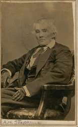 Alexander Hamilton Stephens, Governor of Georgia and Vice President of the Confederacy